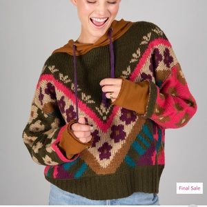 Natural Life Dreamer Jacquard Sweater Pink S/M